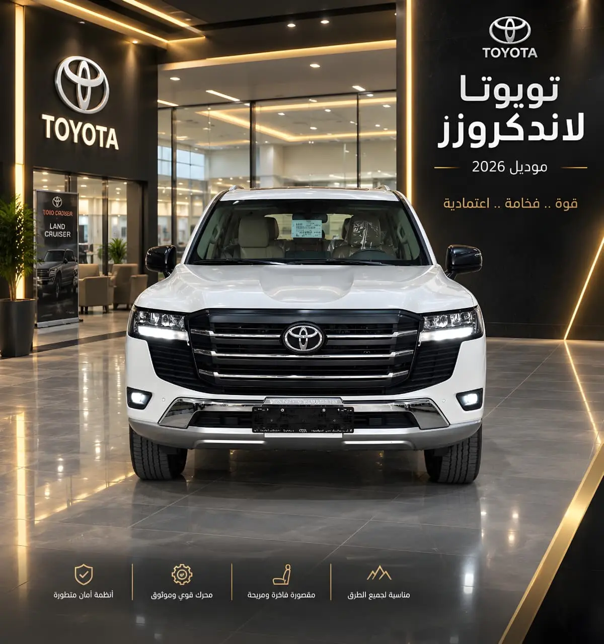 تنفس طبيعي قطري GXR L1 2026 تويوتا لاندكروزر